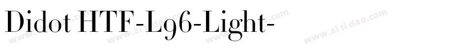 Didot HTF-L96-Light字体转换